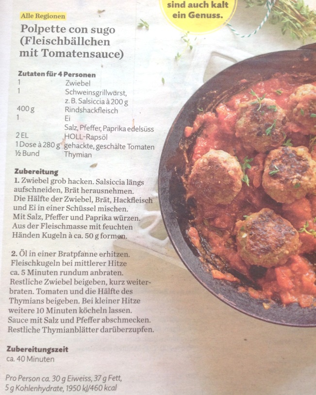 POLPETTE CON SUGO